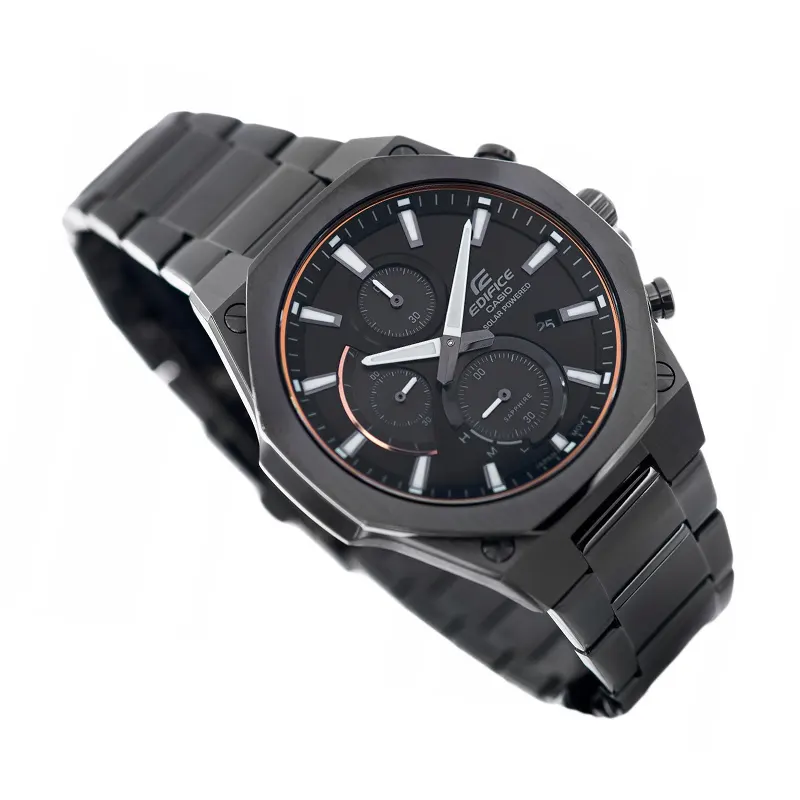 Casio Edifice Solar Powered Black Dial Men's Watch- EFS-S570DC-1A